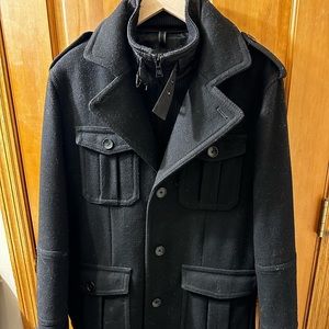 Express Men’s Pea coat. Size M. Color black